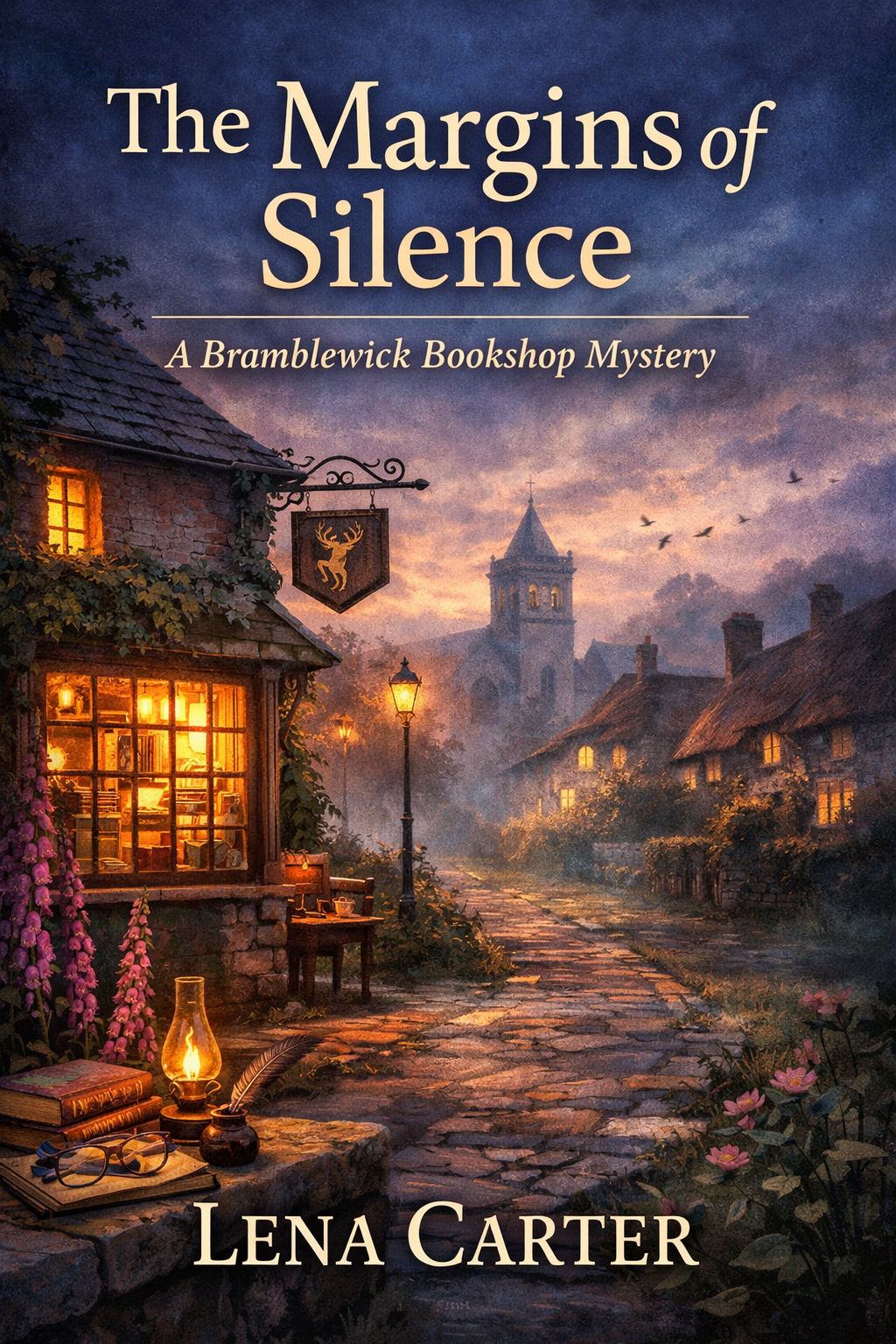 The Margins of Silence - A Bramblewick Bookshop Mystery - By Lena Carter